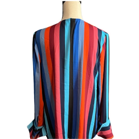 Eva Mendes for New York and Co. Size small striped blouse - Picture 2 of 2